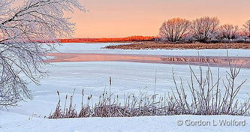 Rideau Canal In A Frosty Sunrise_P1010813-7.jpg - Photographed along the Rideau Canal Waterway at Kilmarnock, Ontario, Canada.